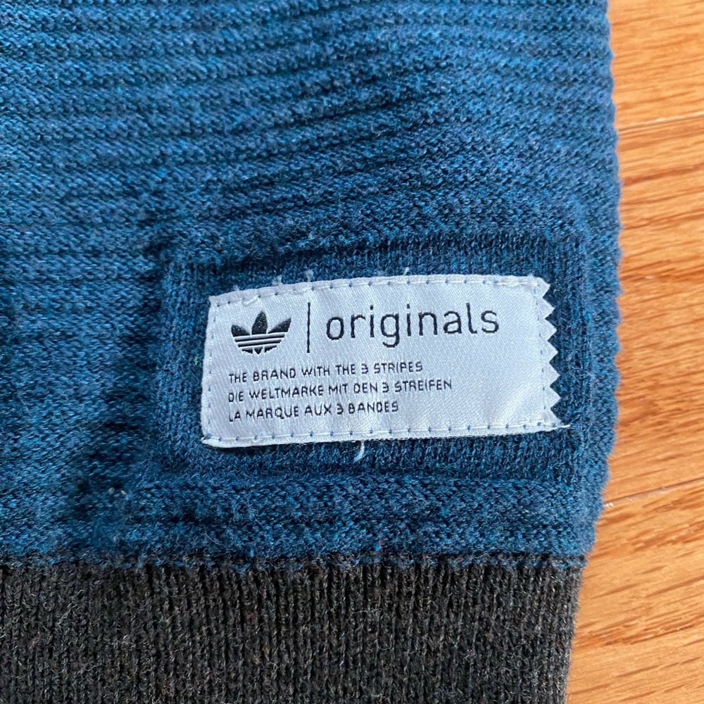 Adidas Originals Stylish Blue and Green Men's Cardigan - Picture 3 of 5